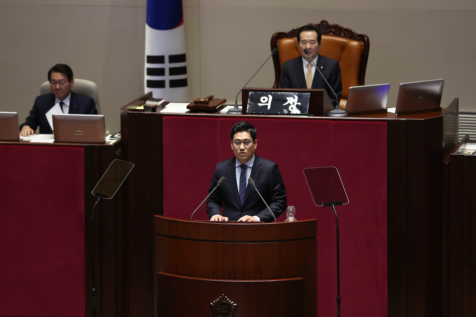 정치;국회;오신환;비교섭단체연설;바른정당원내대표