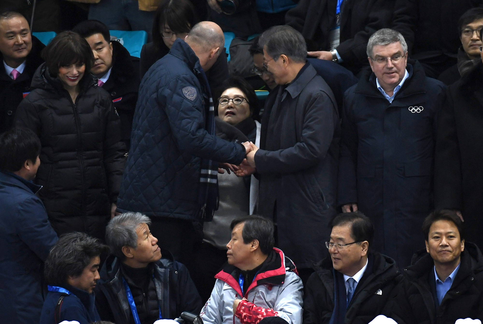 평창올림픽;여자하키단일팀;북한응원단;김여정;문재인