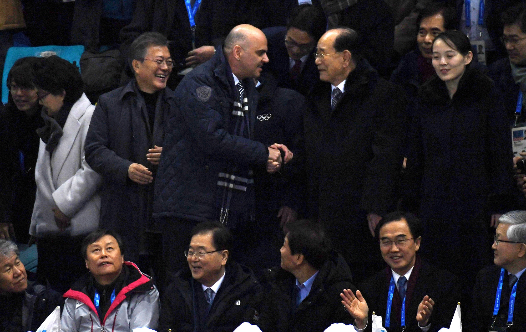 평창올림픽;여자하키단일팀;북한응원단;김여정;문재인