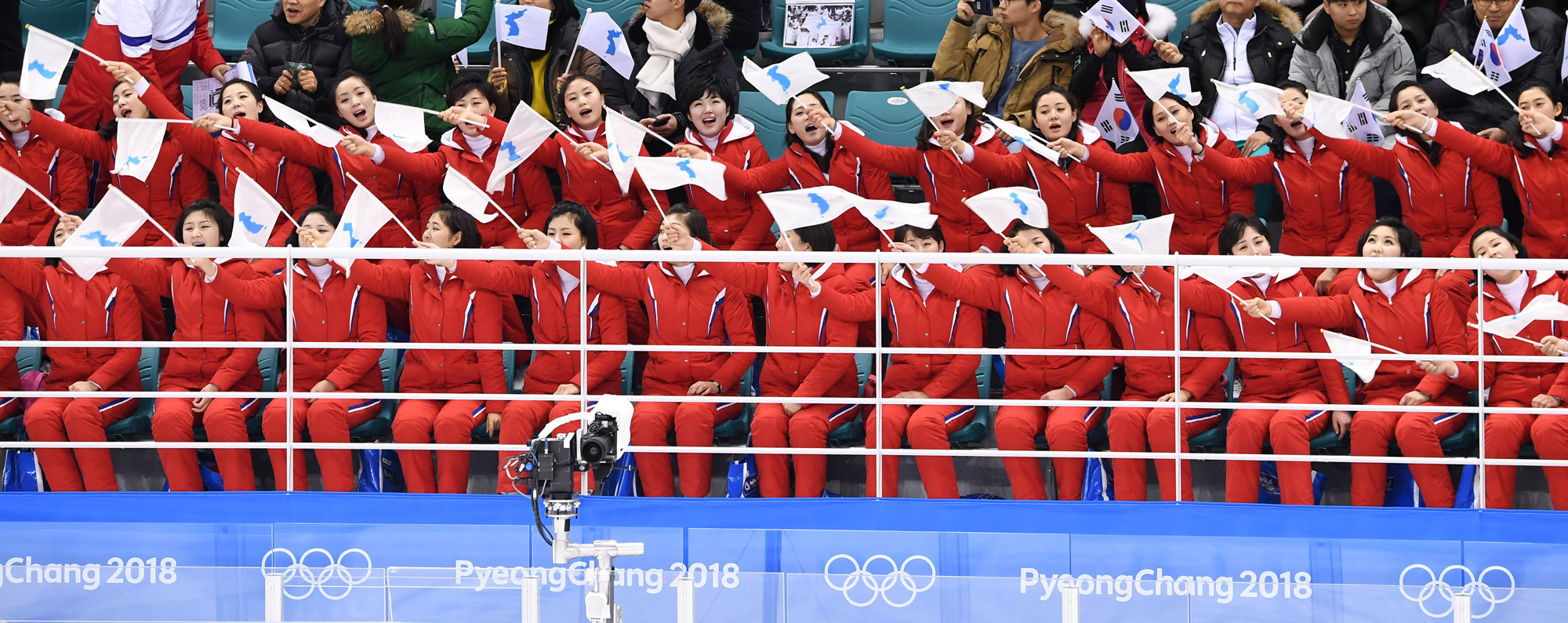 평창올림픽;여자하키단일팀;북한응원단;김여정;문재인