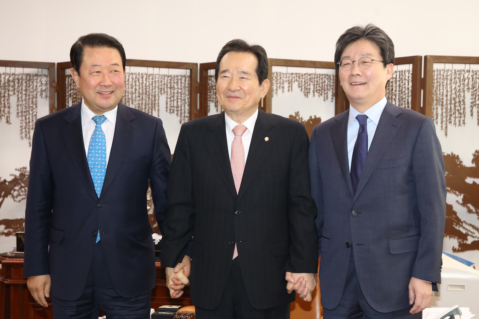 정치국회;바른미래당공동대표;유승민;박주선;정세균