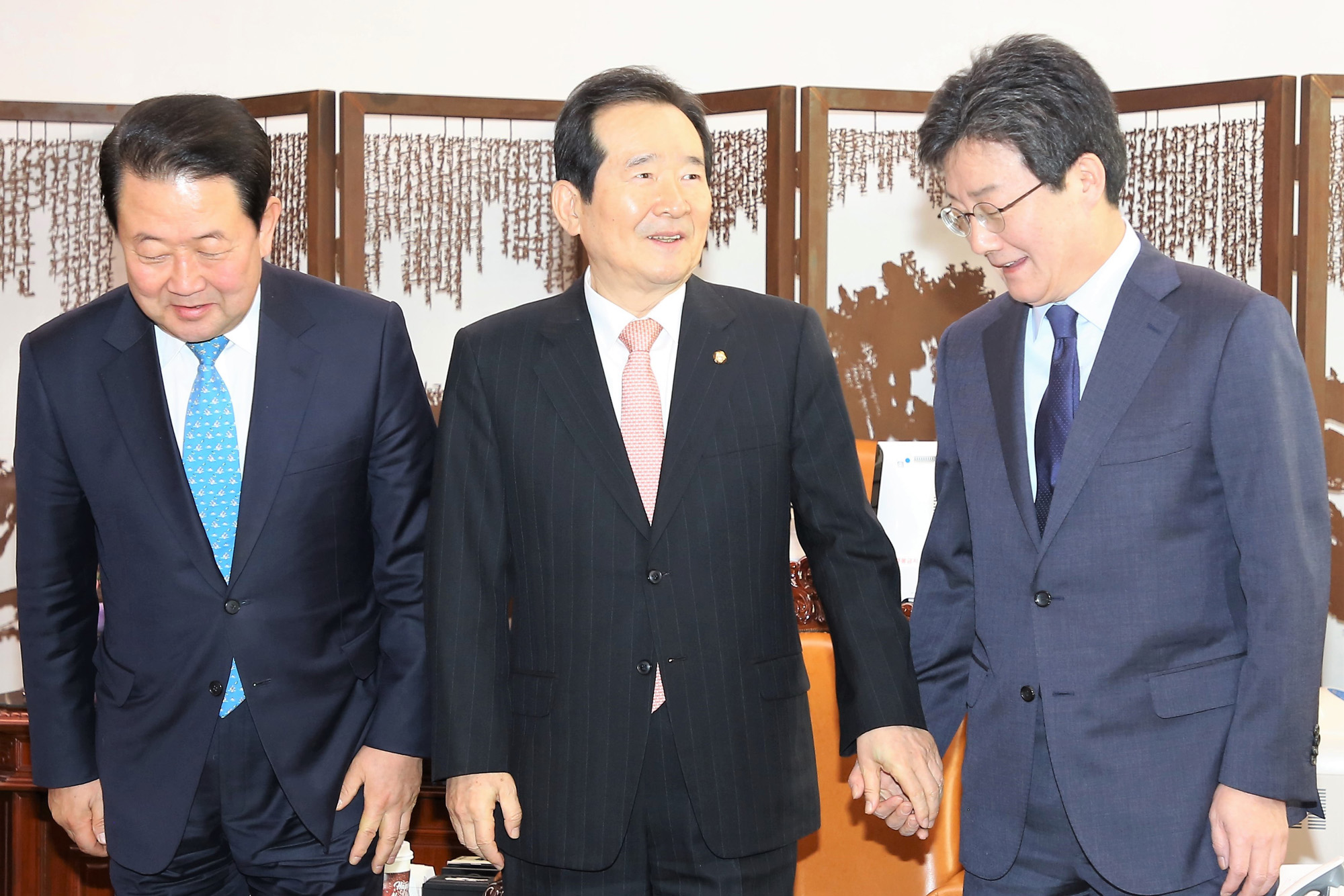 정치국회;바른미래당공동대표;유승민;박주선;정세균