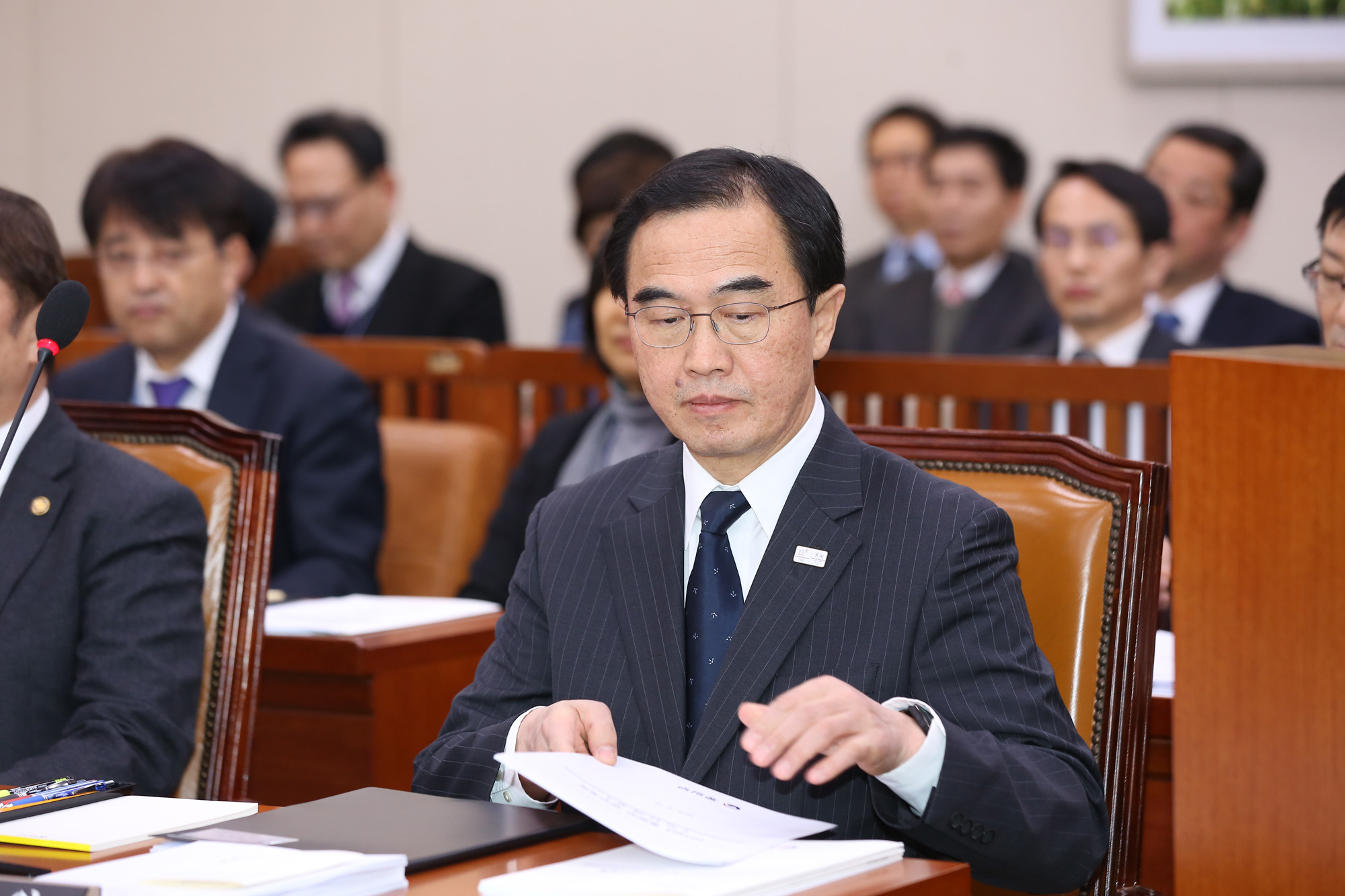 국회;외교통일위원회;조명균통일부장관