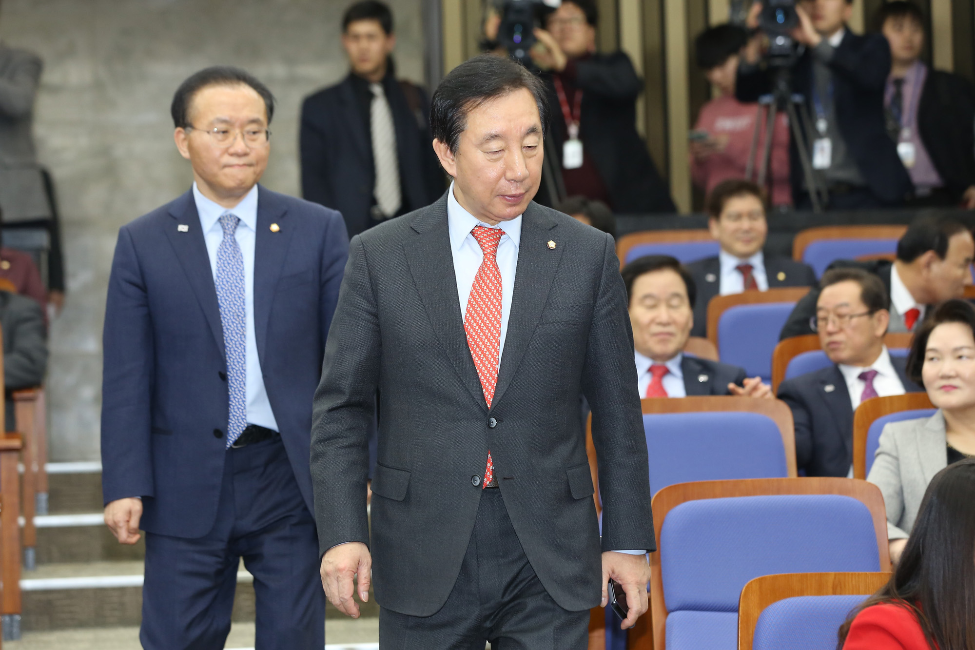 국회;자유한국당의원총회;김성태원내대표