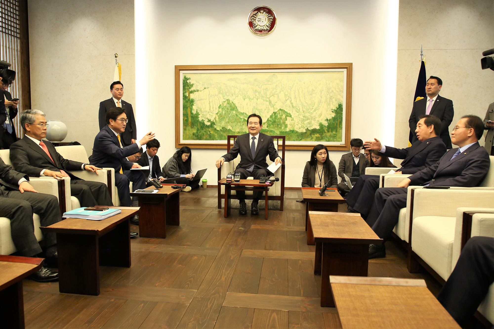 정치국회;여야3당원내대표