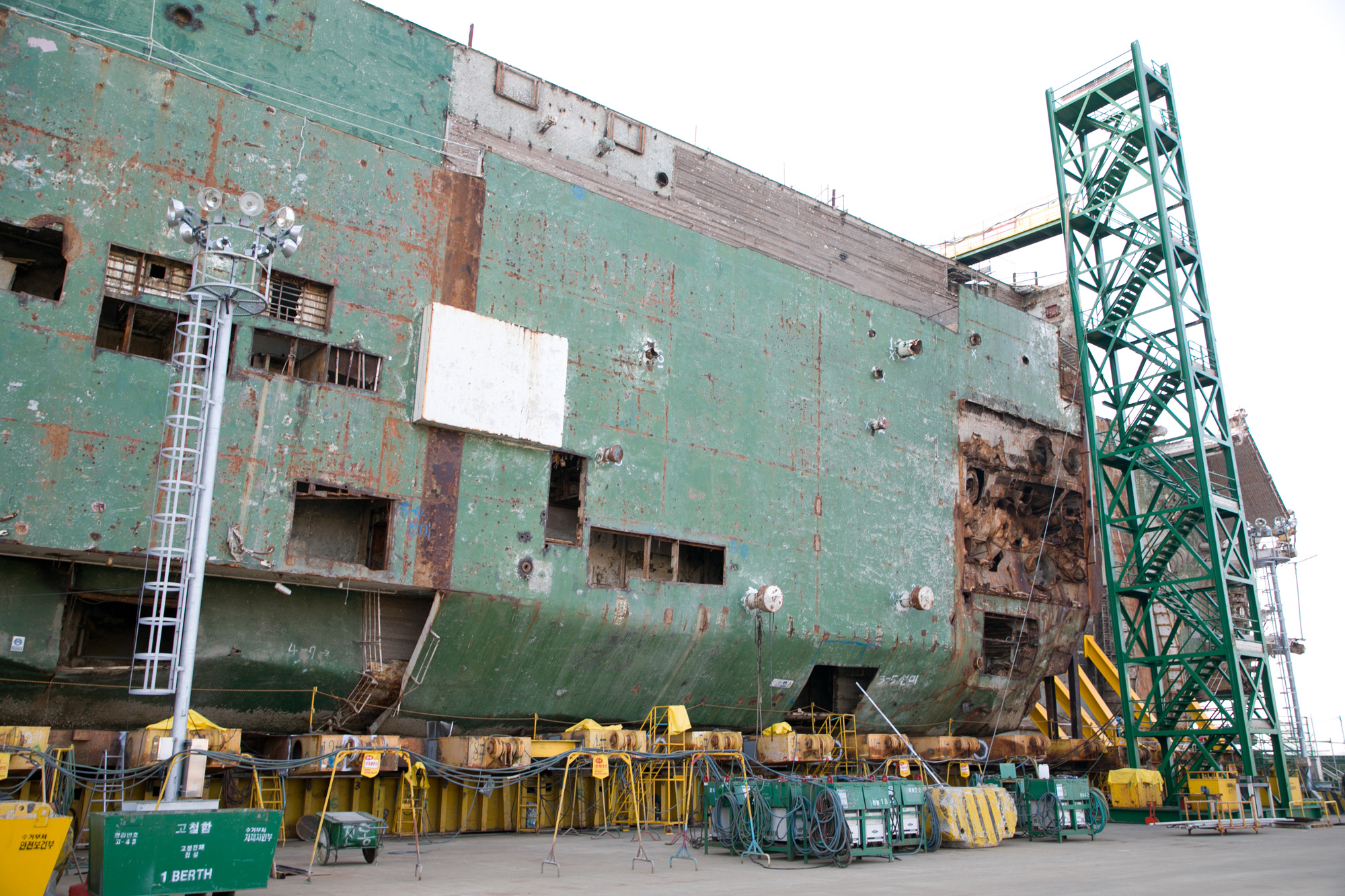 세월호;목포신항;세월호내부