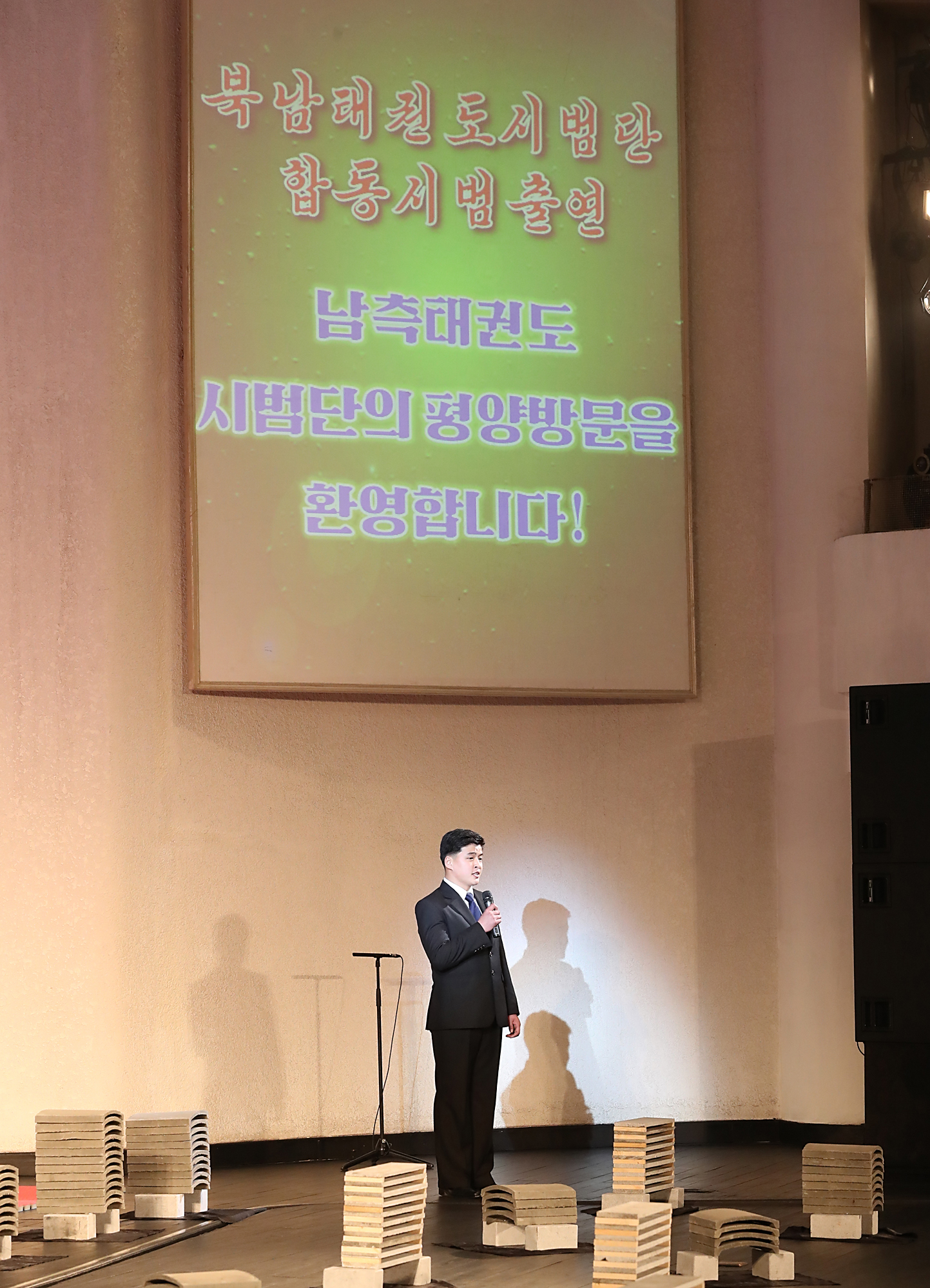 북한;평양;남북화해;공연;태권도공연