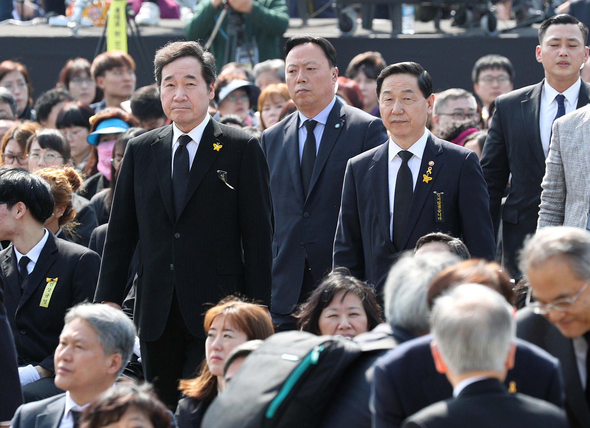 사회;사건;사고;세월호;추모식;4주기;이낙연;유가족;헌화;안산;단원고;추모공원
