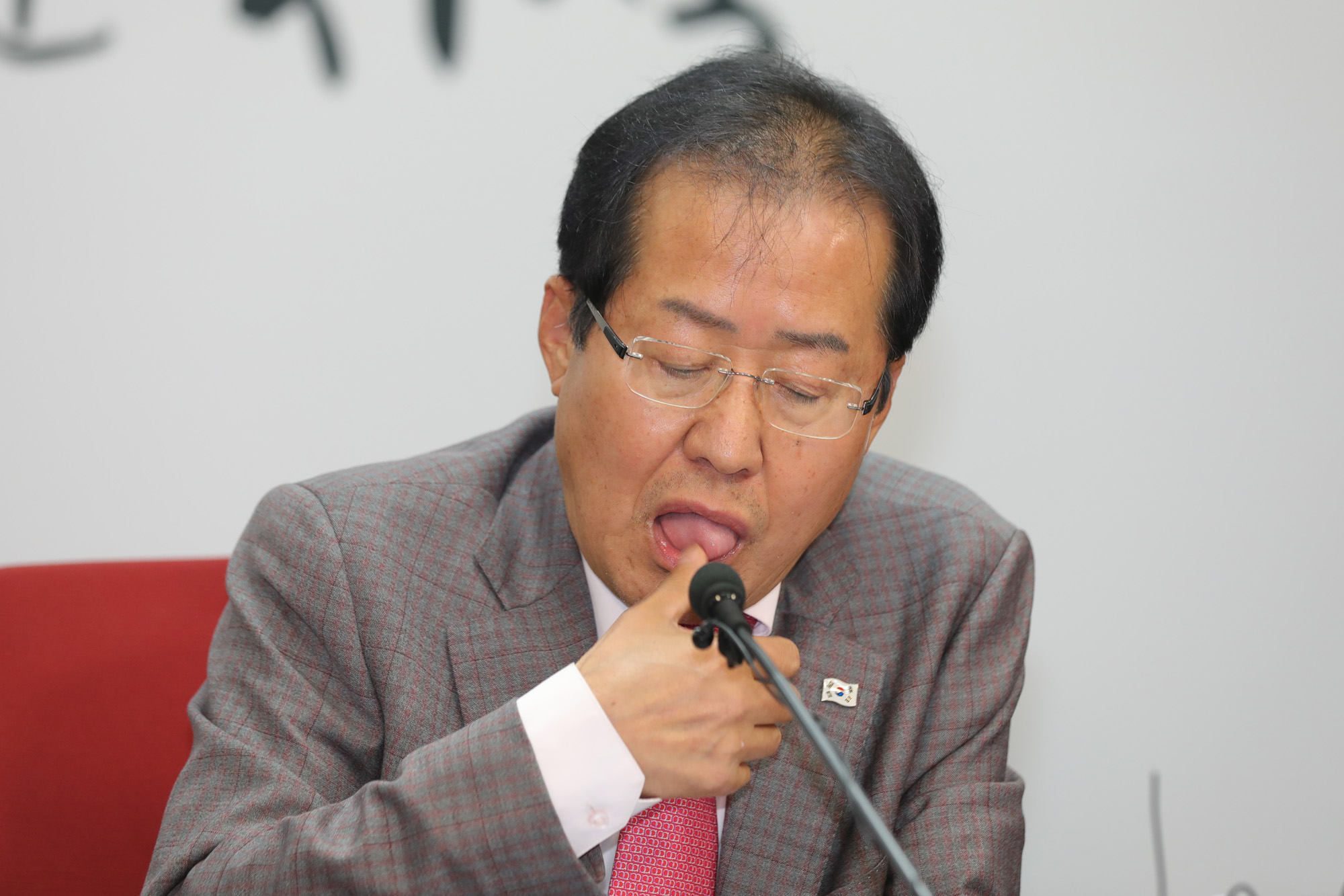 정치;자유한국당;홍준표대표