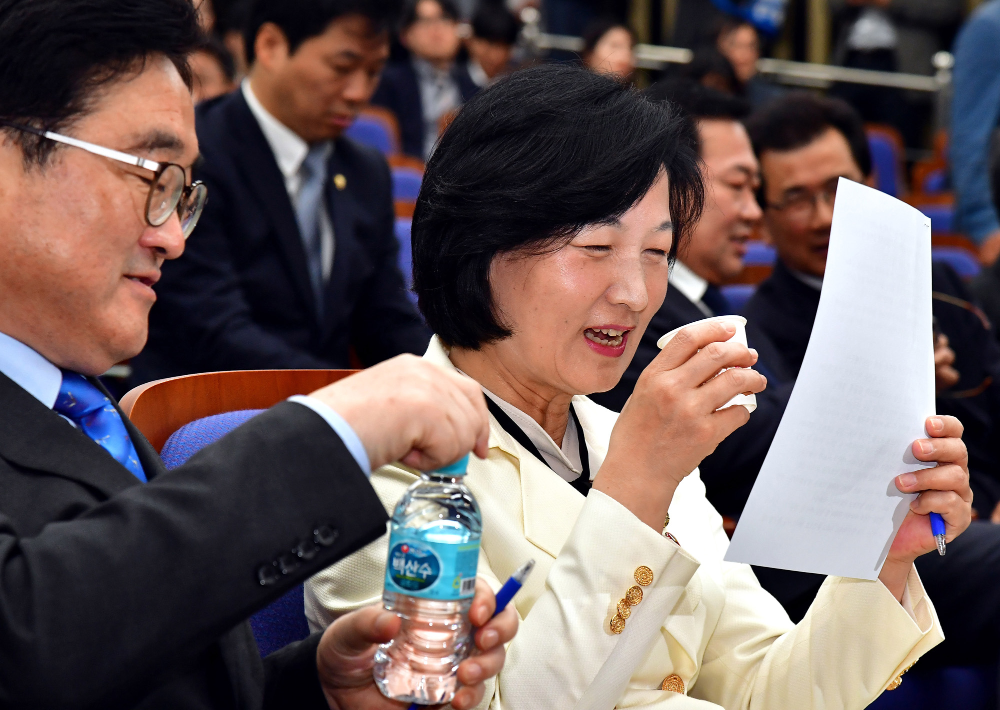 정치국회;더불어민주당의원총회;추미애대표