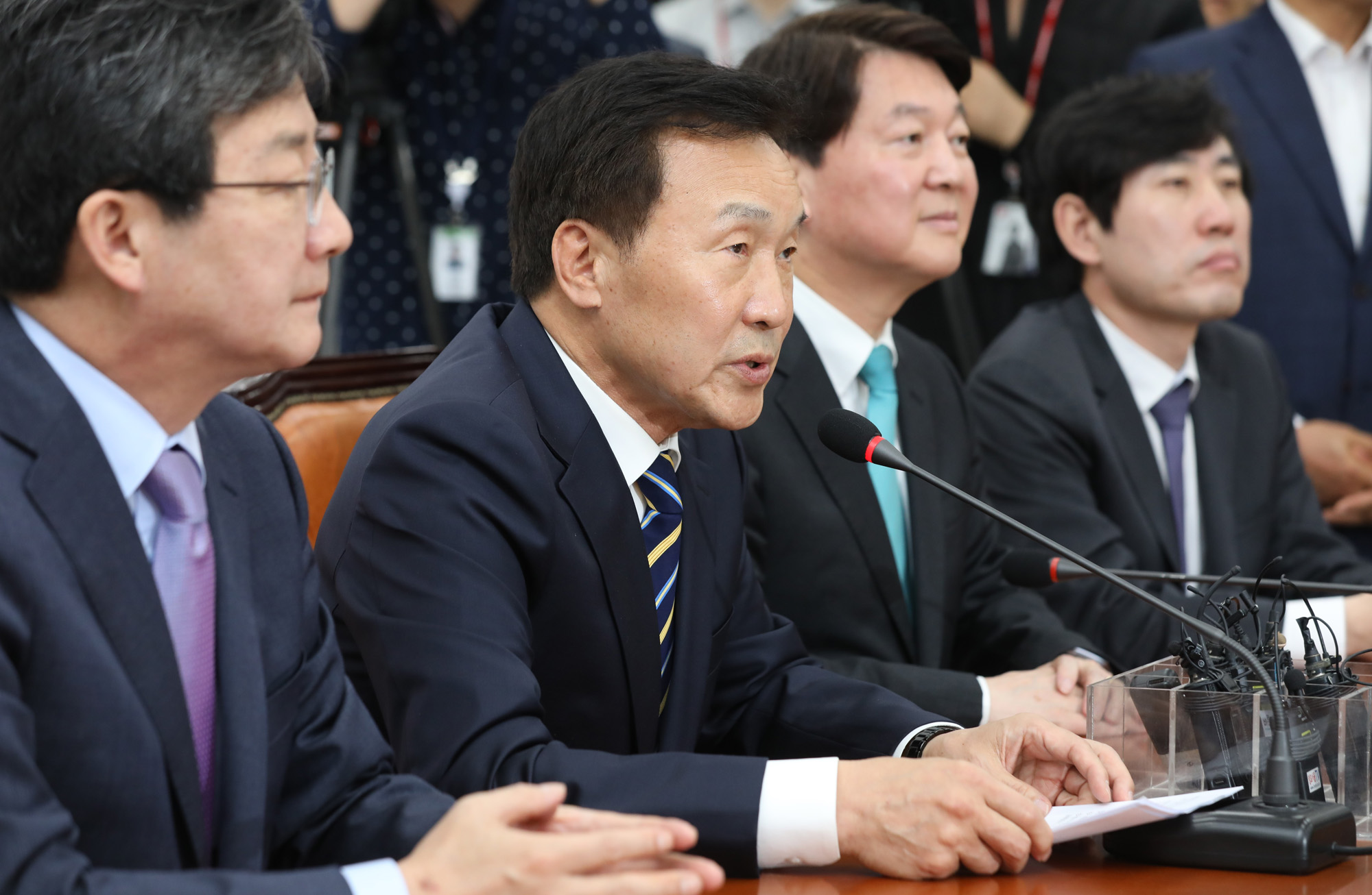 정치국회;손학규;바른미래당선대위원장;유승민;안철수