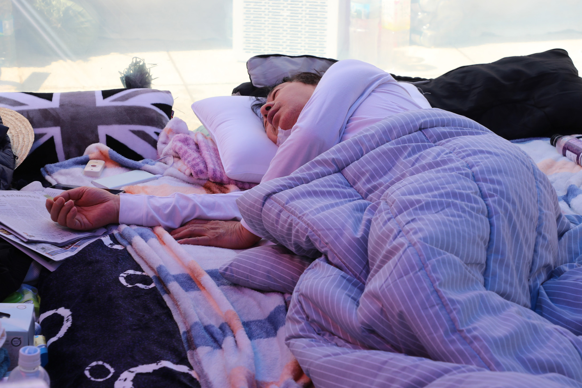 정치국회;김성태단식