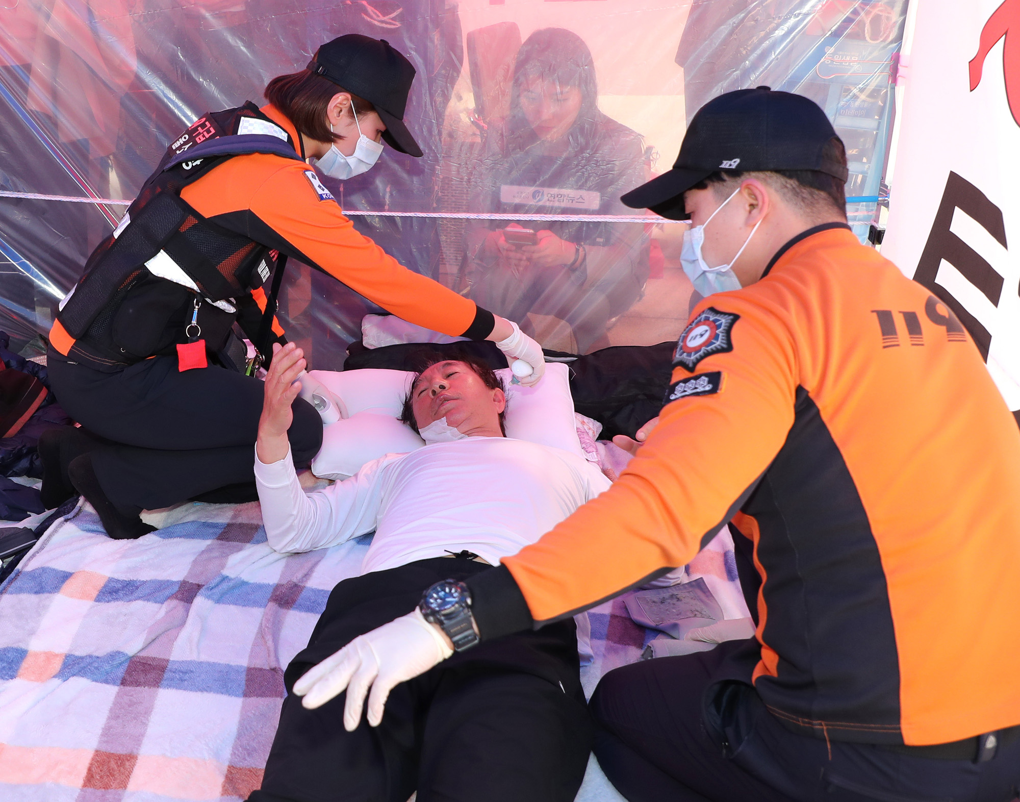 정치국회;김성태단식