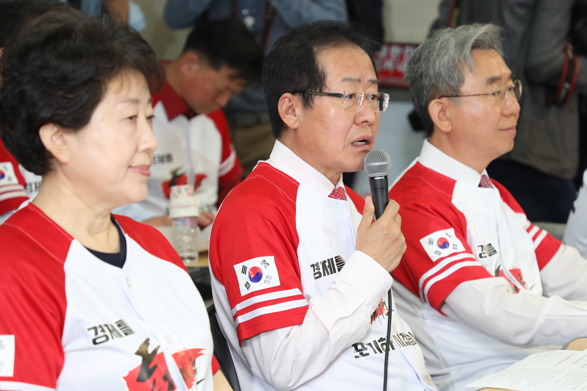 정치국회;자유한국당;홍준표대표;한국당선거대책위원회발대식