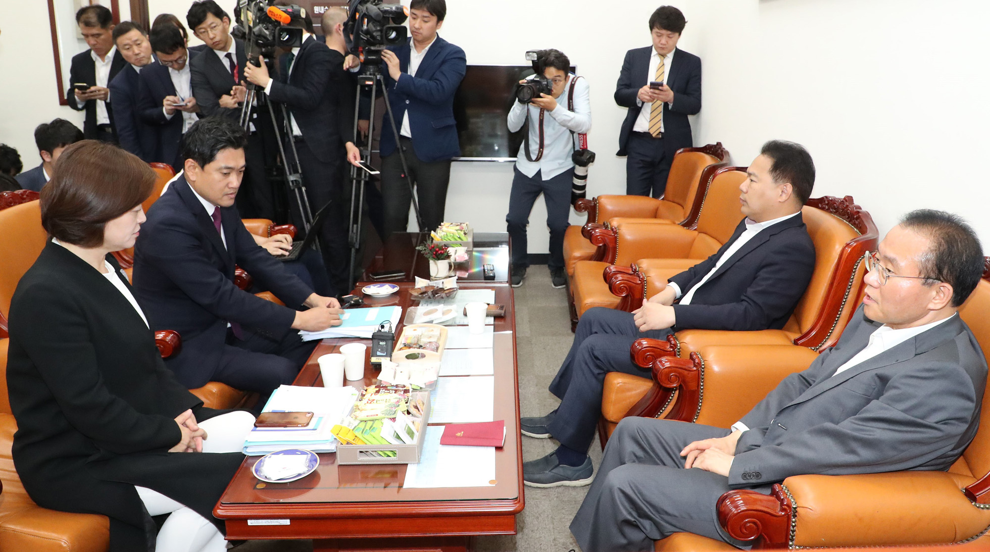 정치국회;드루킹특검;여야원내수석부대표