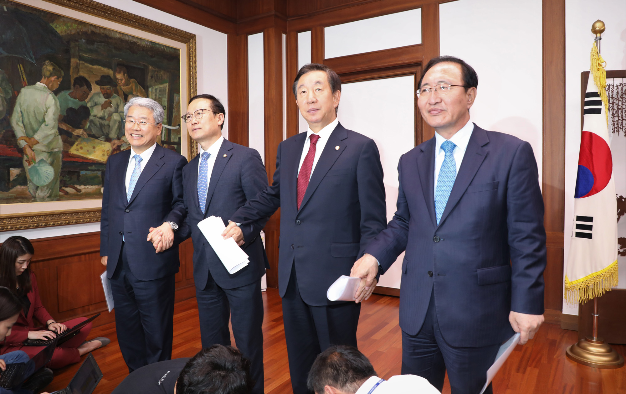 정치국회;김성태원내대표;여야합의;드루킹특검합의