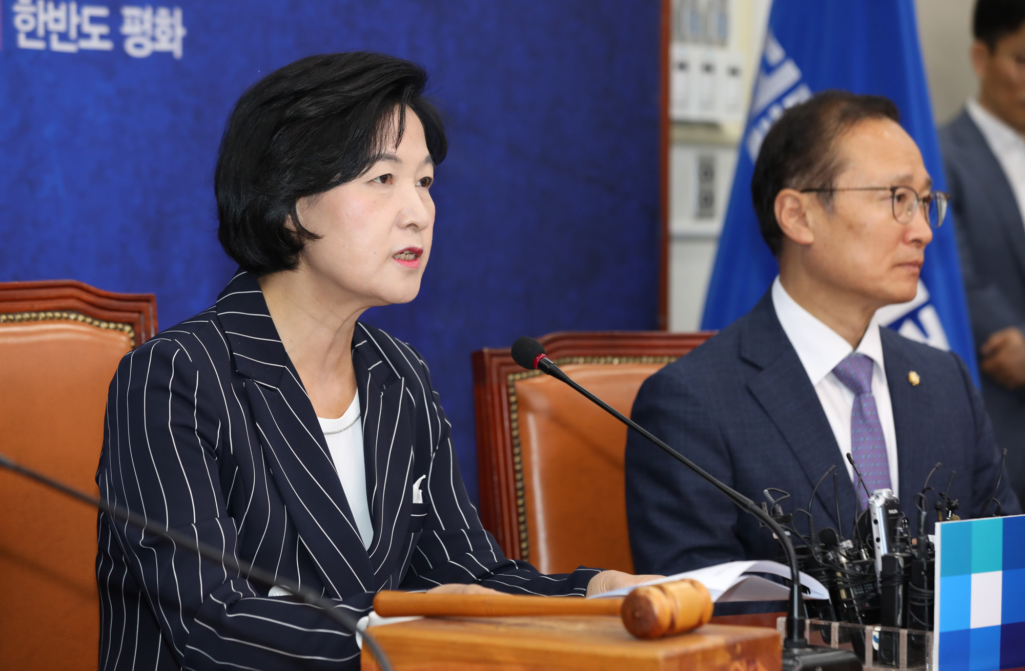 정치국회;더불어민주당;중앙선거대책위원회의;추미애대표