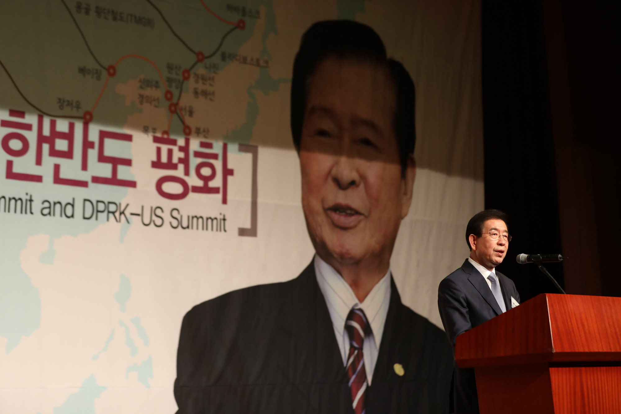 정치사회;남북정상회담18주년기념식;박원순서울시장