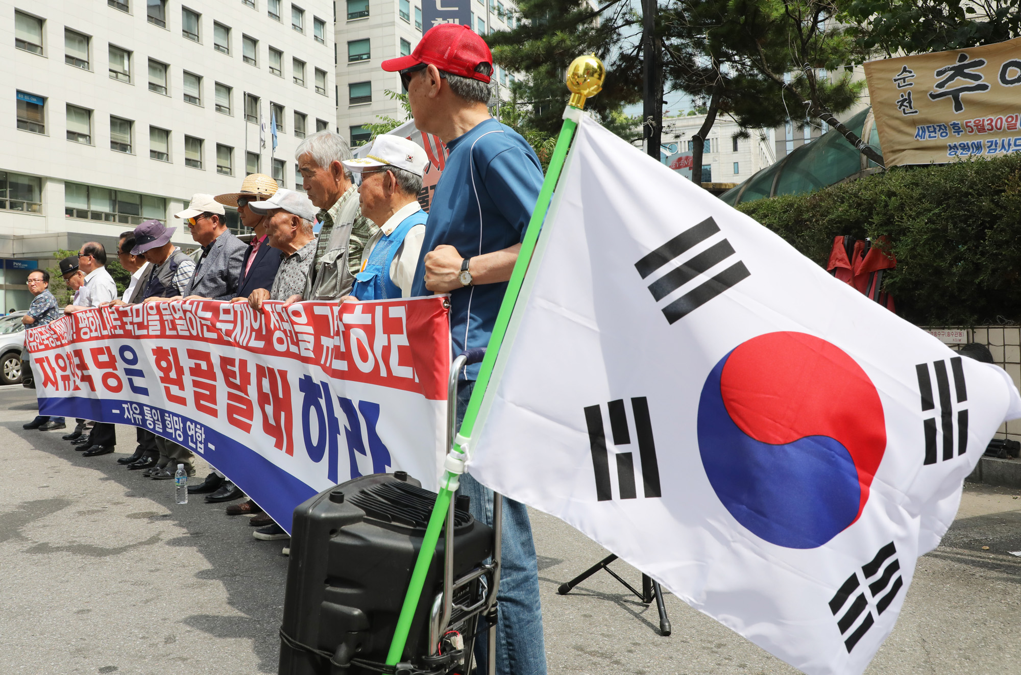 자유통일희망연합;대한애국당;박사모;태극기부대