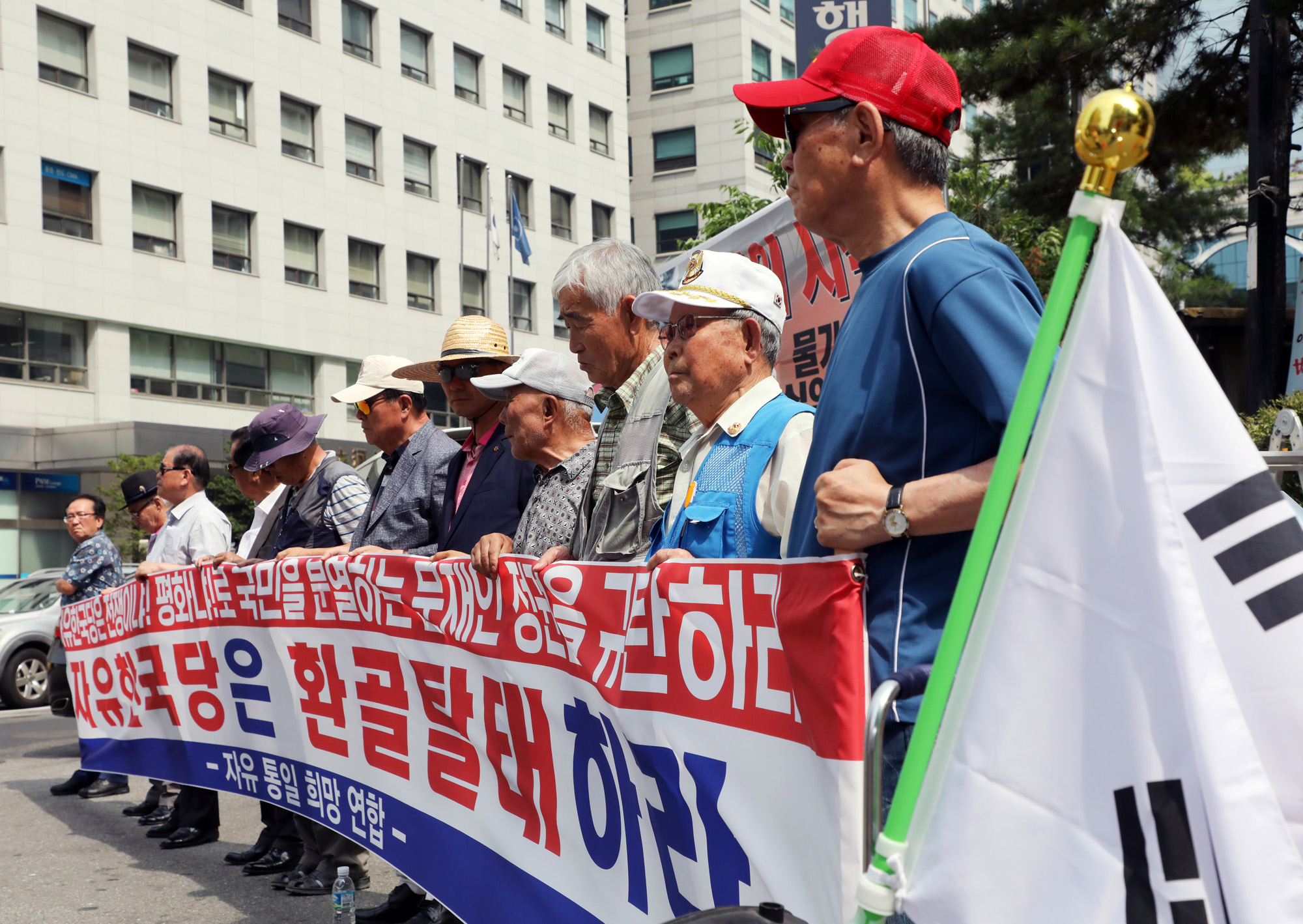 자유통일희망연합;대한애국당;박사모;태극기부대