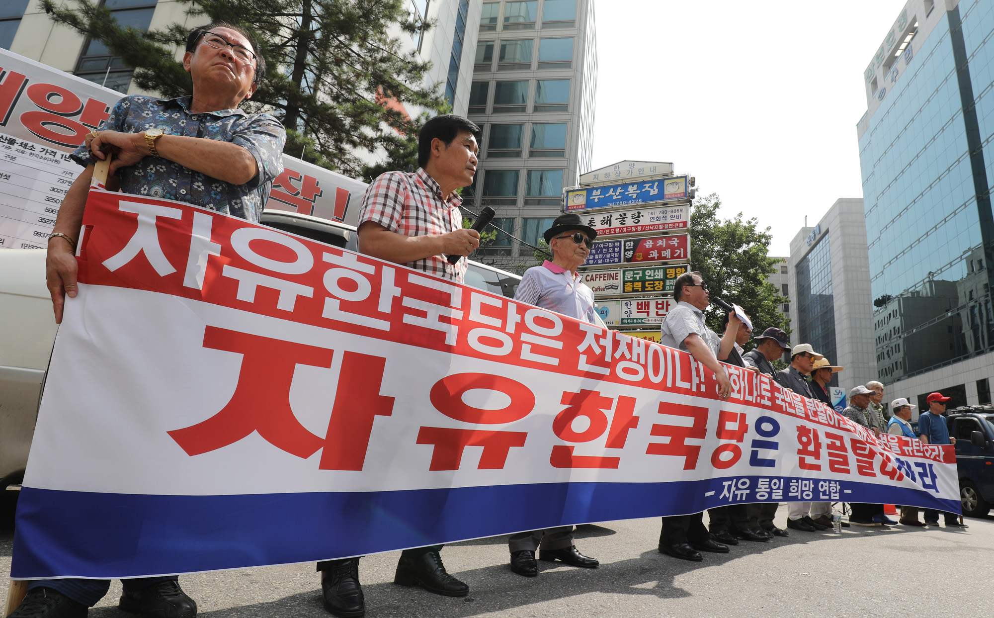 자유통일희망연합;대한애국당;박사모;태극기부대