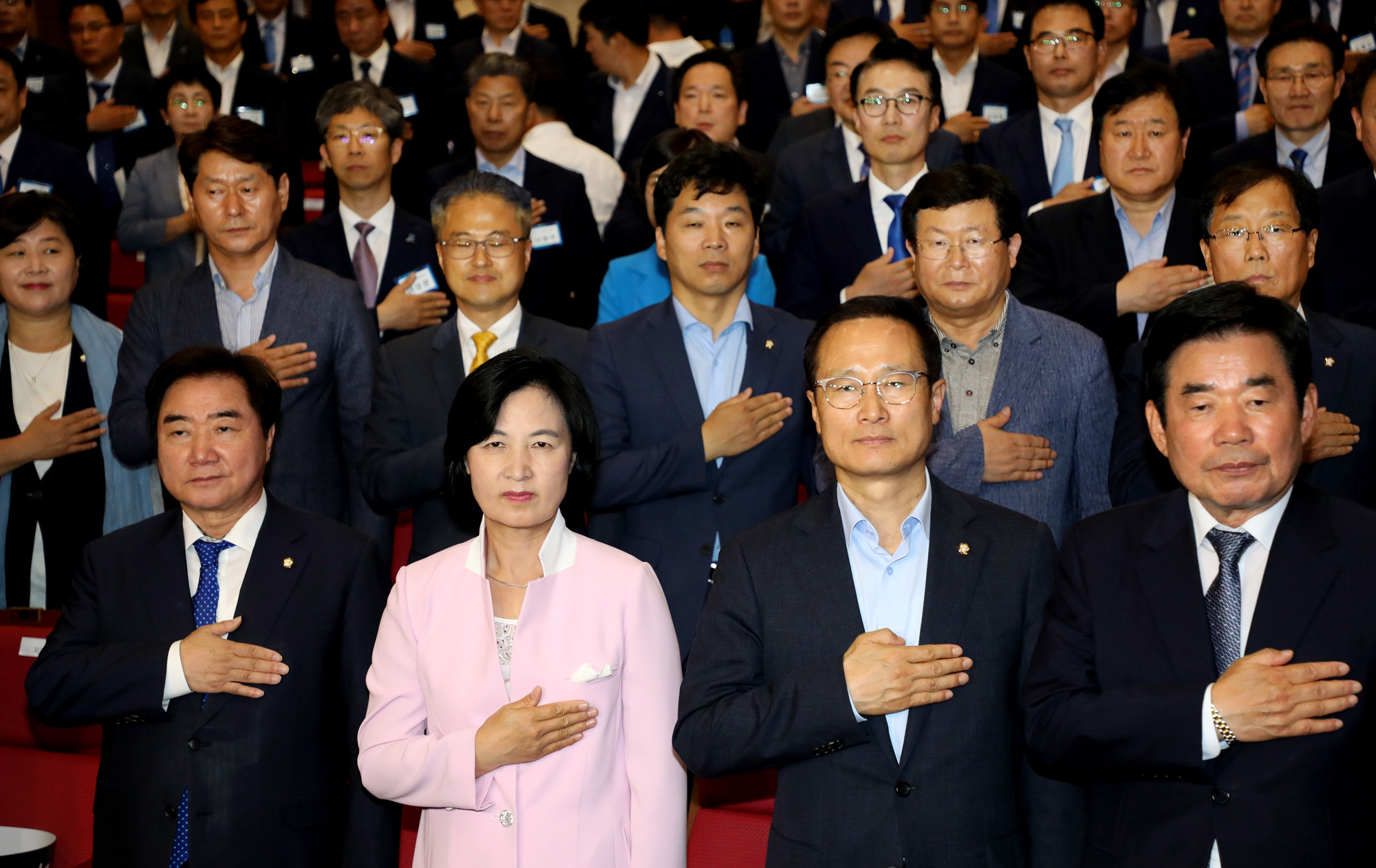 정치국회;더불어민주당;기초단체장당선자대회