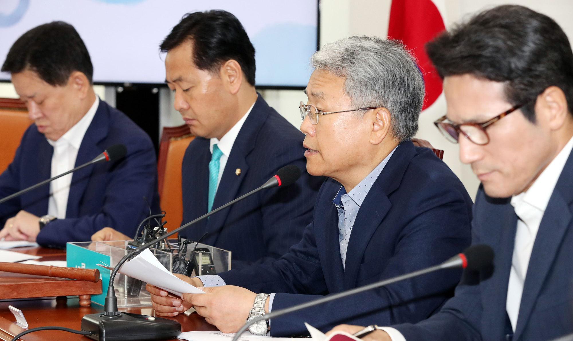 정치국회;바른미래당;김동철비상대책위원장;김관영원내대표