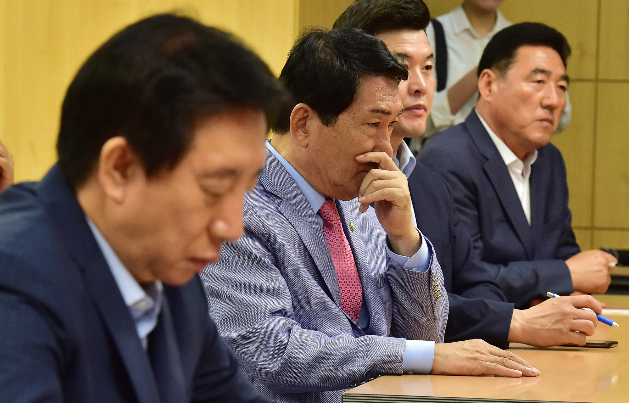 정치국회;자유한국당원외당협위원장;김성태당권한대행