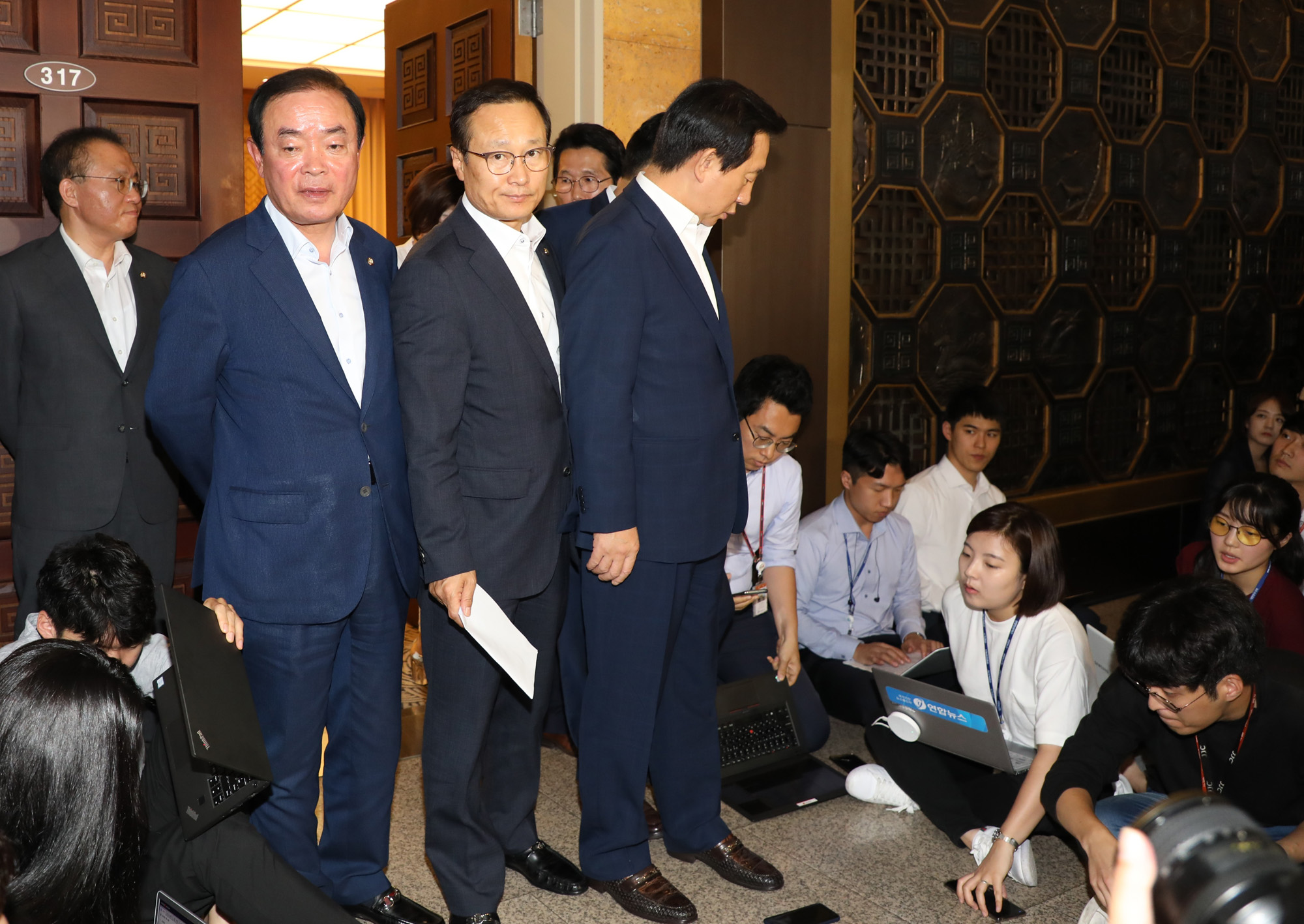 정치국회;여야원내대표;교섭단체회동;7월국회일정합의