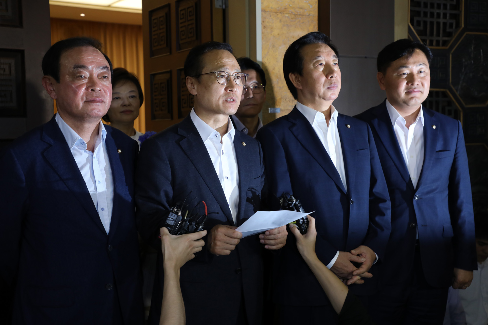 정치국회;여야원내대표;교섭단체회동;7월국회일정합의