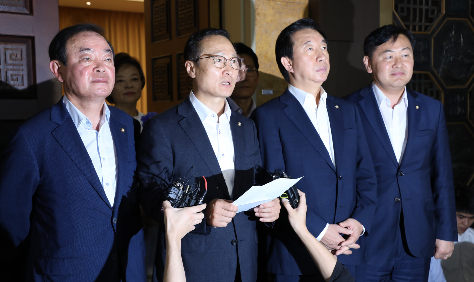 정치국회;여야원내대표;교섭단체회동;7월국회일정합의