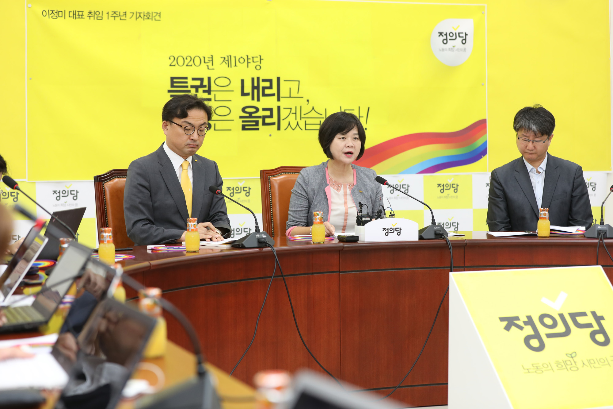 정치국회;이정미대표;정의당;이정미대표취임1주년