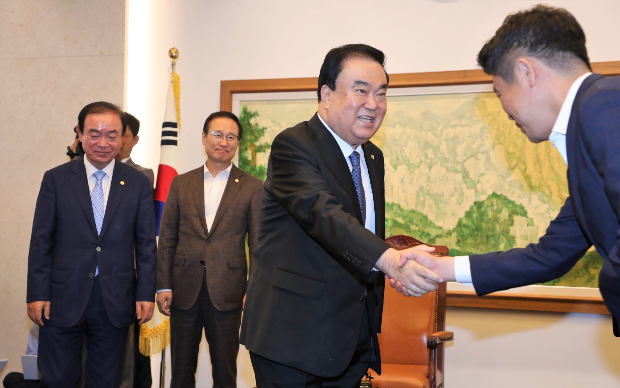 정치국회;국회의장회동;문희상국회의장;여야원내대표