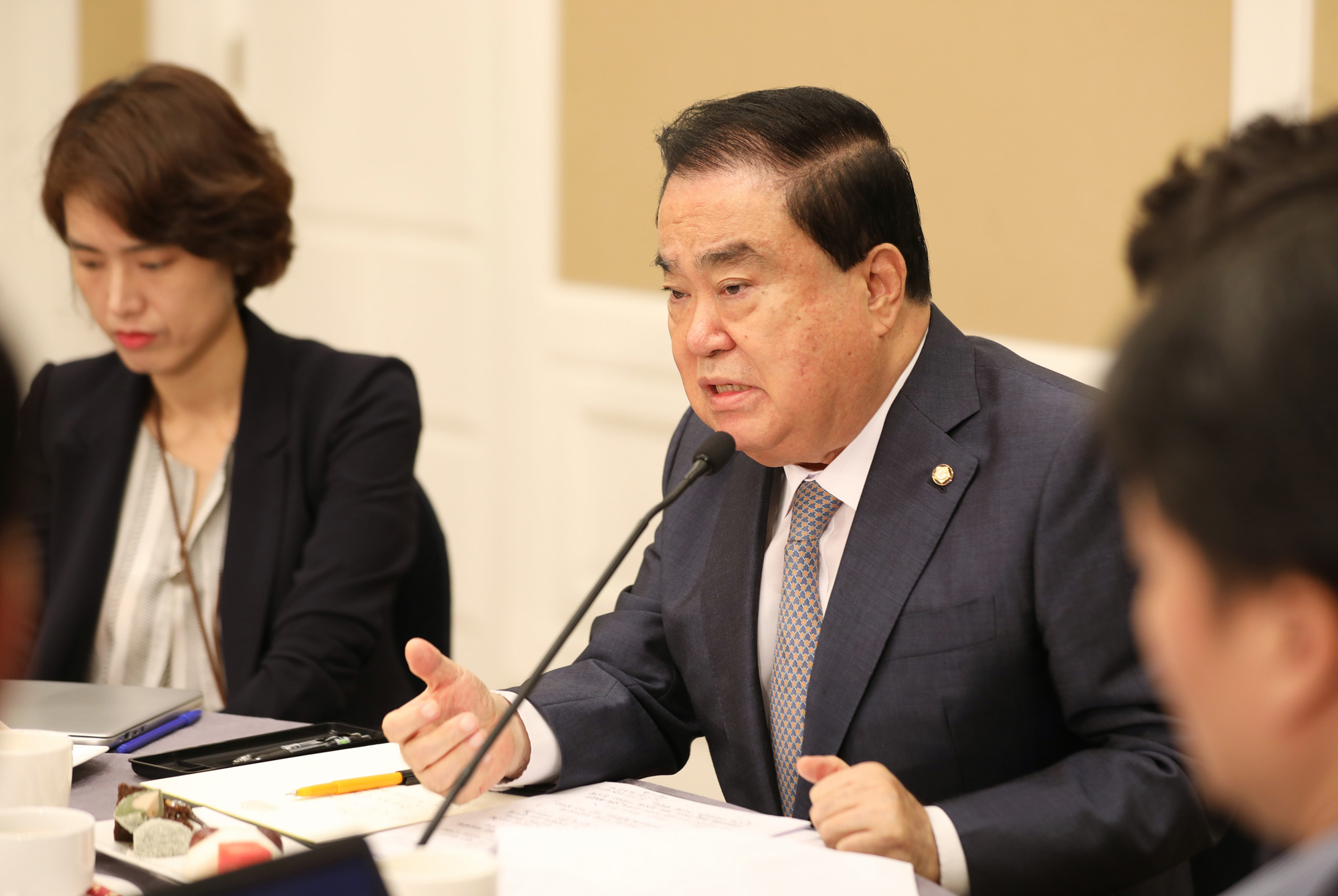 정치국회;국회의장취임;문희상국회의장