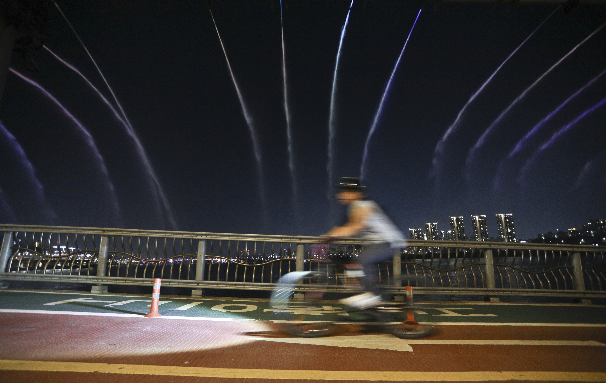 열대야;더위스케치;잠수교;반포대교;무지개분수