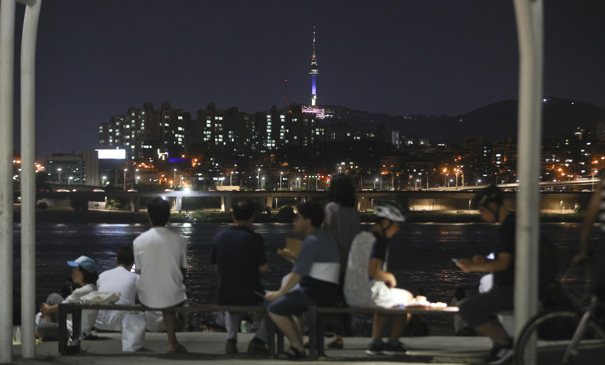 열대야;더위스케치;잠수교;반포대교;무지개분수