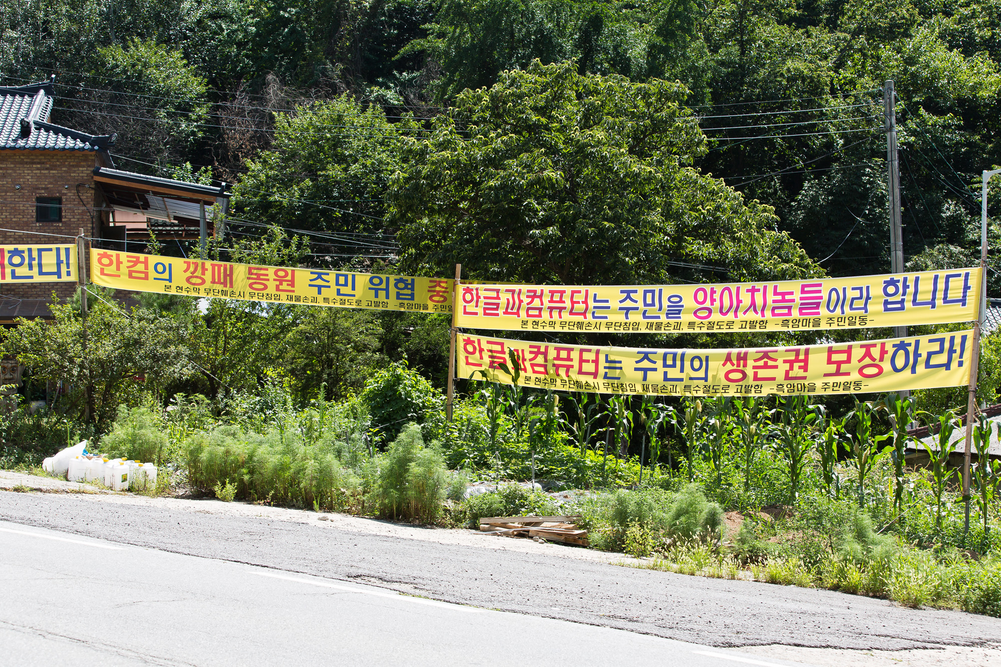 경제;사회;기업;IT기업;한글과컴퓨터;한컴;한컴마루;불법공사;불법삼림훼손