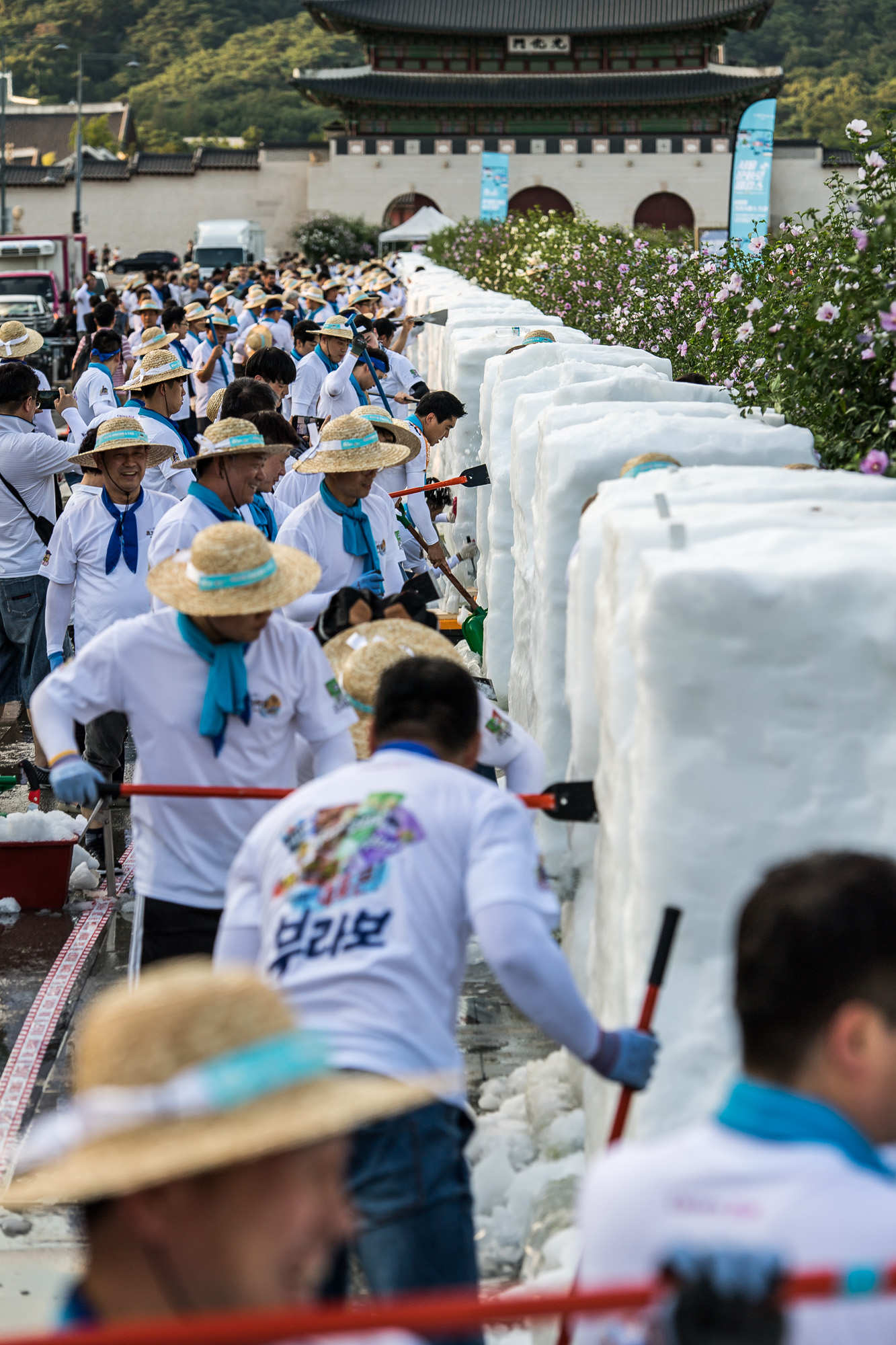 사회;세태;무더위;열대야;폭염;더위스케치;서울문화로바캉스;눈조각퍼포먼스;한여름밤의눈조각전