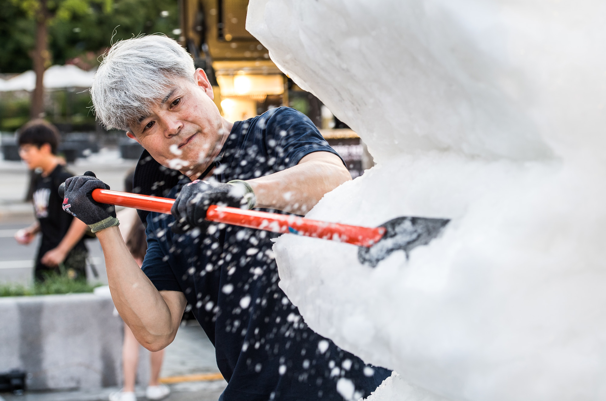 사회;세태;무더위;열대야;폭염;더위스케치;서울문화로바캉스;눈조각퍼포먼스;한여름밤의눈조각전