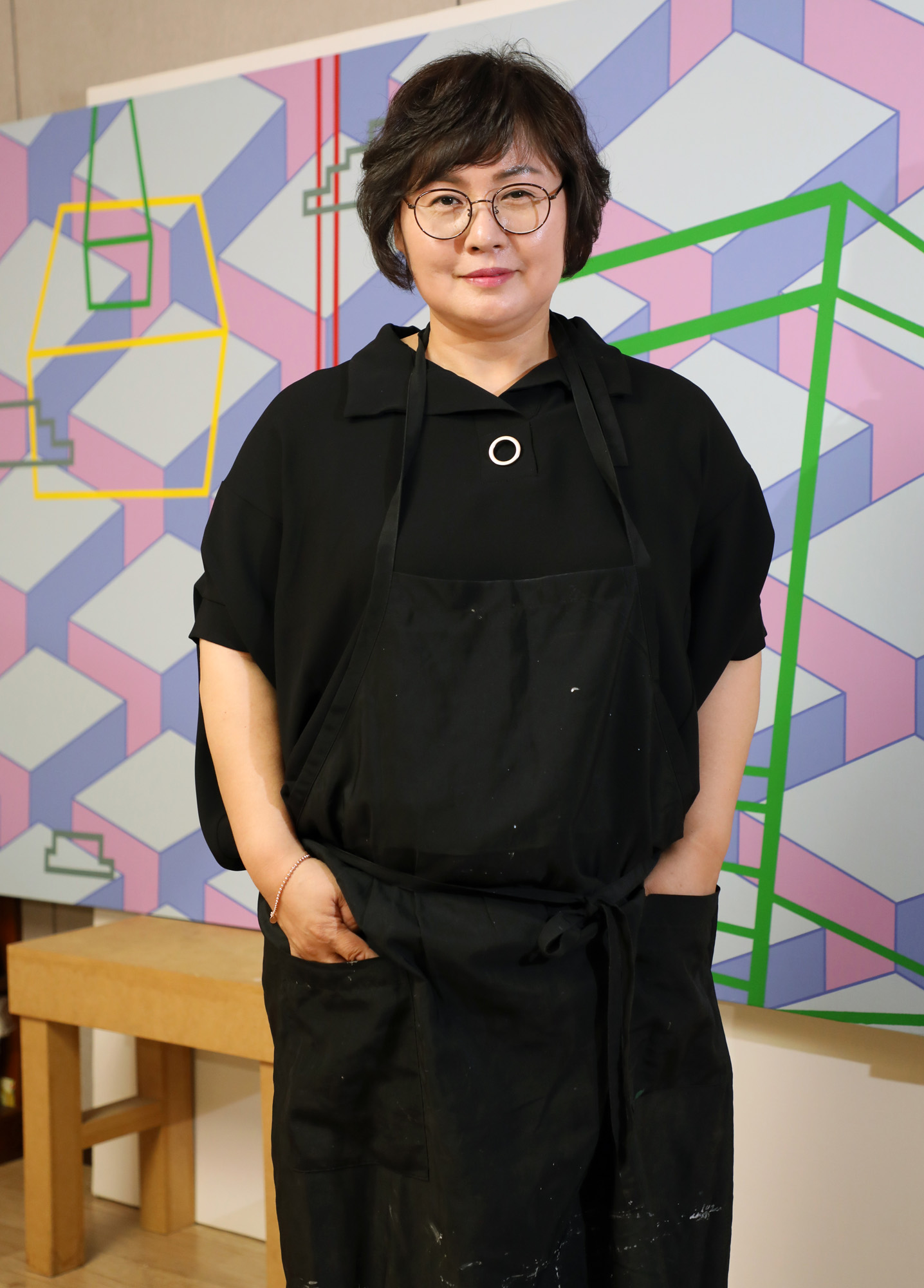 한경자;한경자화가;아티스트;작가;한국미술응원;화가의방