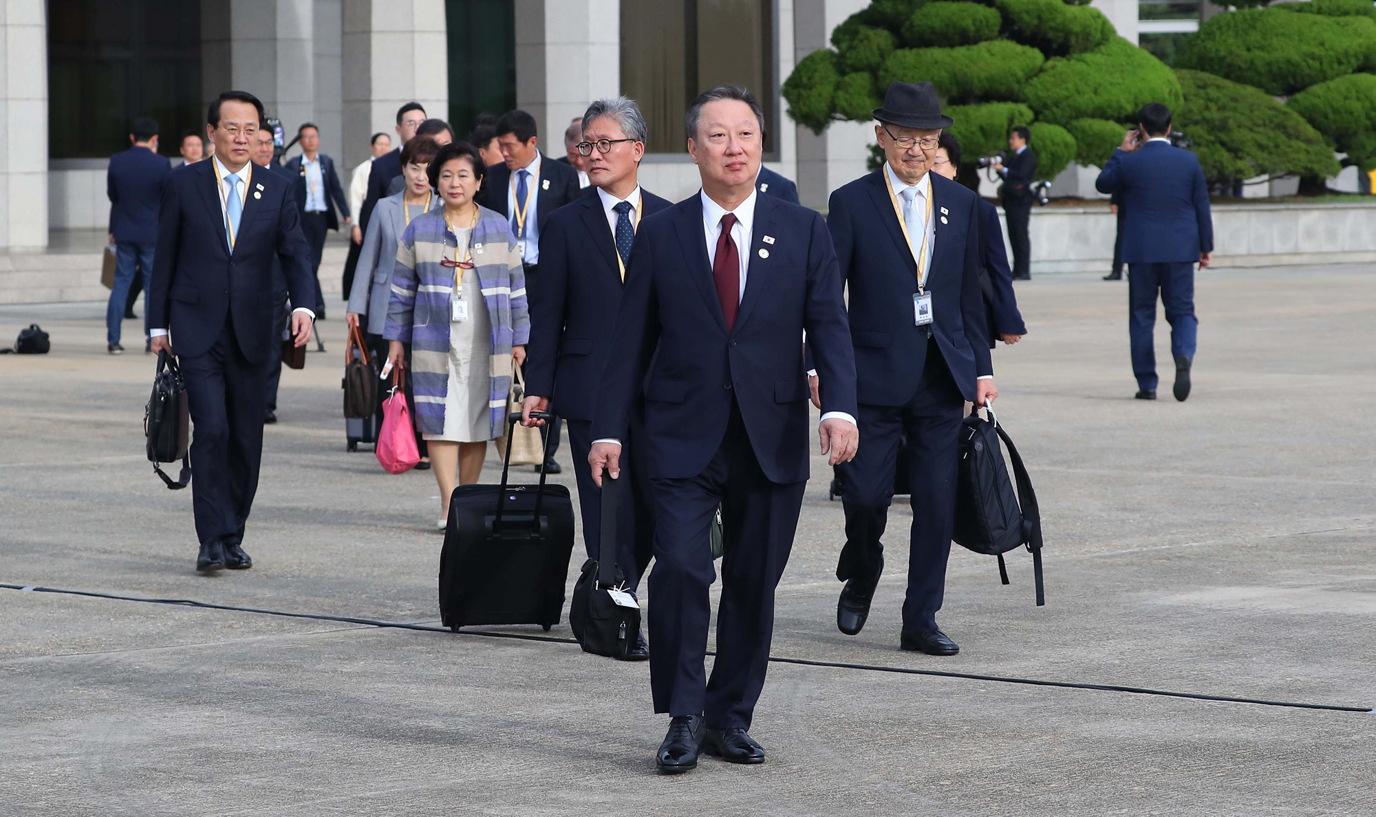 남북정상회담;평양;공항;환송;서울공항;특별수행단
