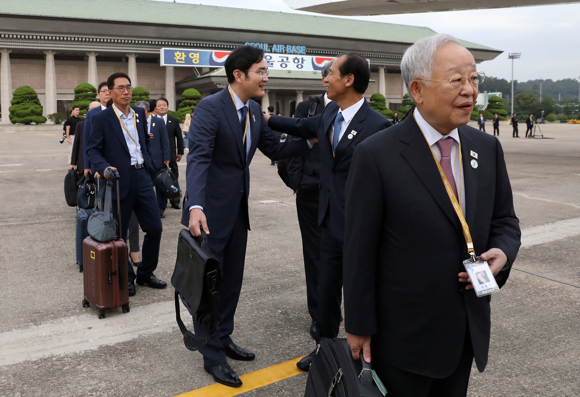 남북정상회담;평양;공항;환송;서울공항;특별수행단