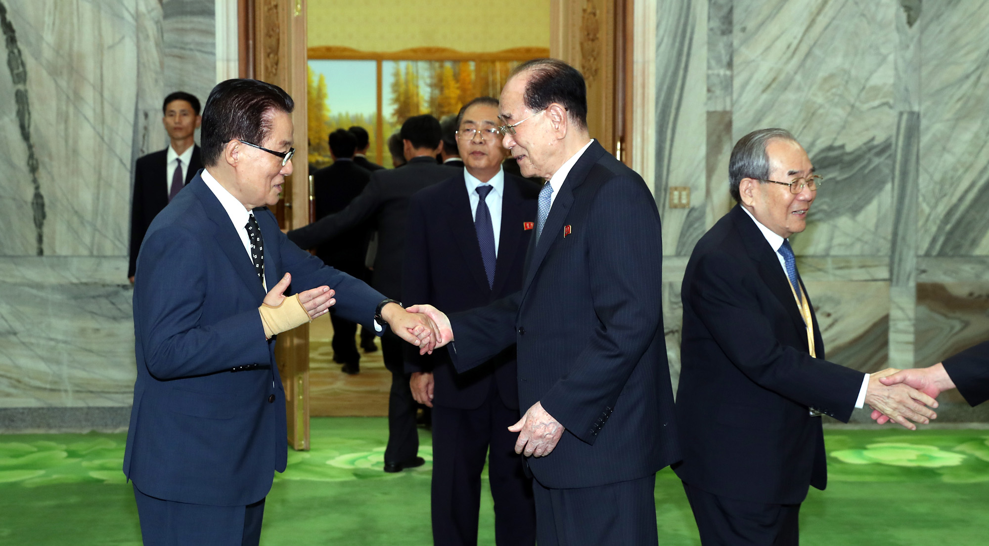 남북정상회담;평양;순안공항;김정은;문재인;3차남북정상회담