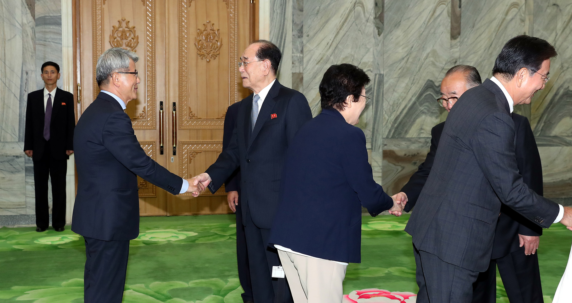 남북정상회담;평양;순안공항;김정은;문재인;3차남북정상회담