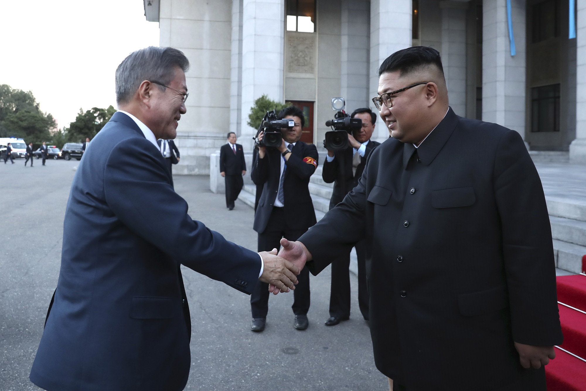 남북정상회담;평양;순안공항;김정은;문재인;3차남북정상회담