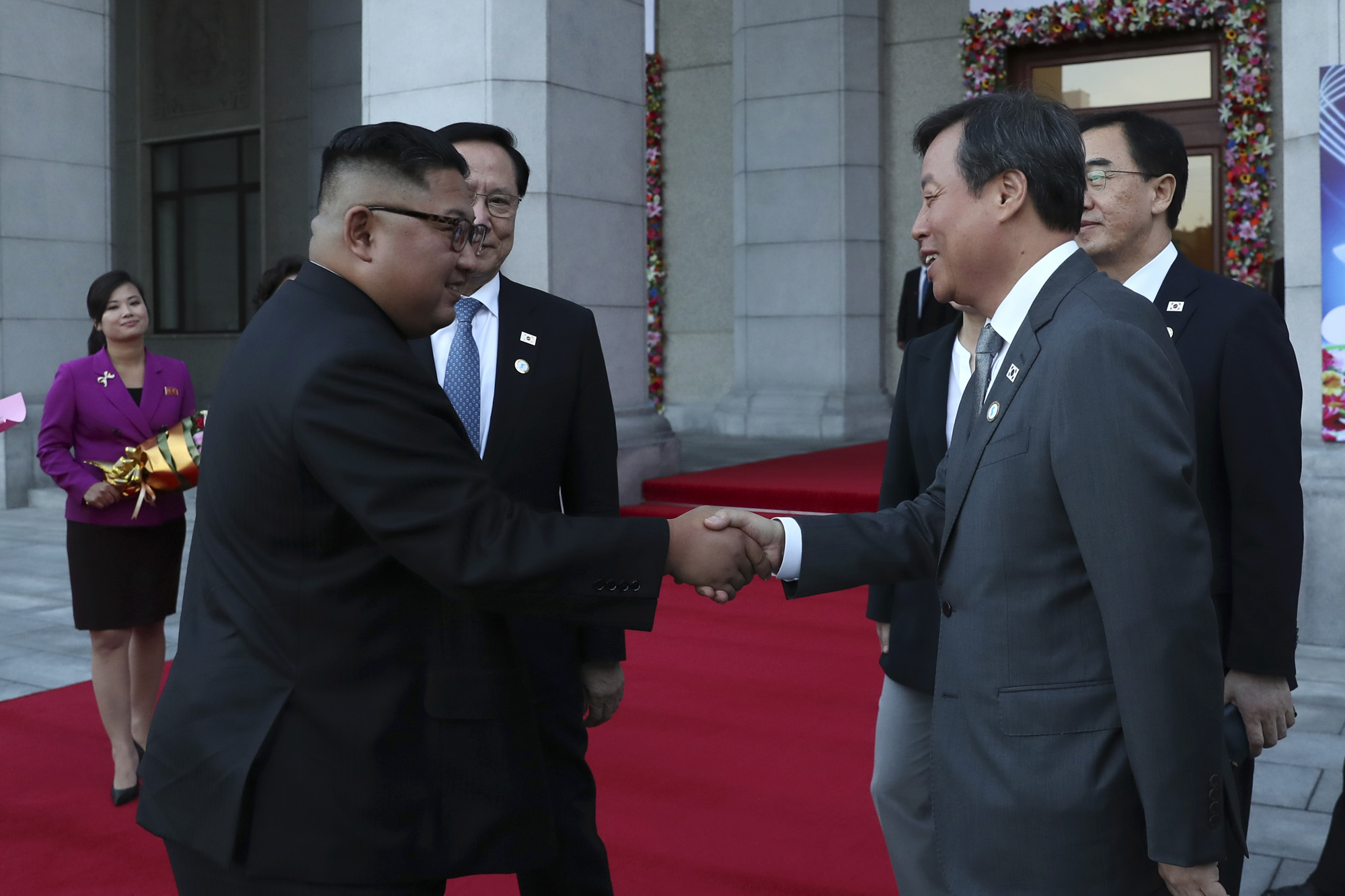 남북정상회담;평양;순안공항;김정은;문재인;3차남북정상회담