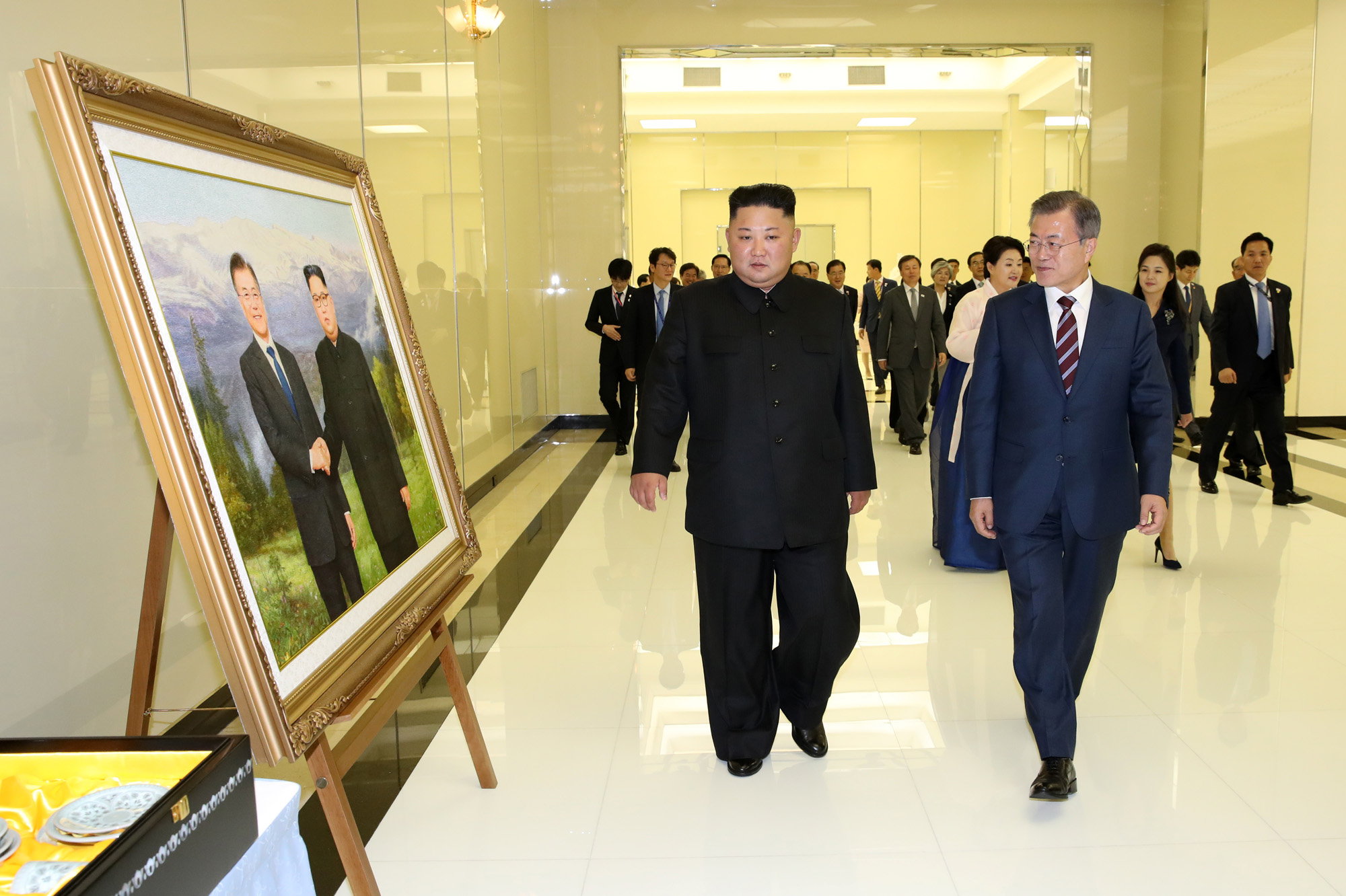 남북정상회담;평양;순안공항;김정은;문재인;3차남북정상회담