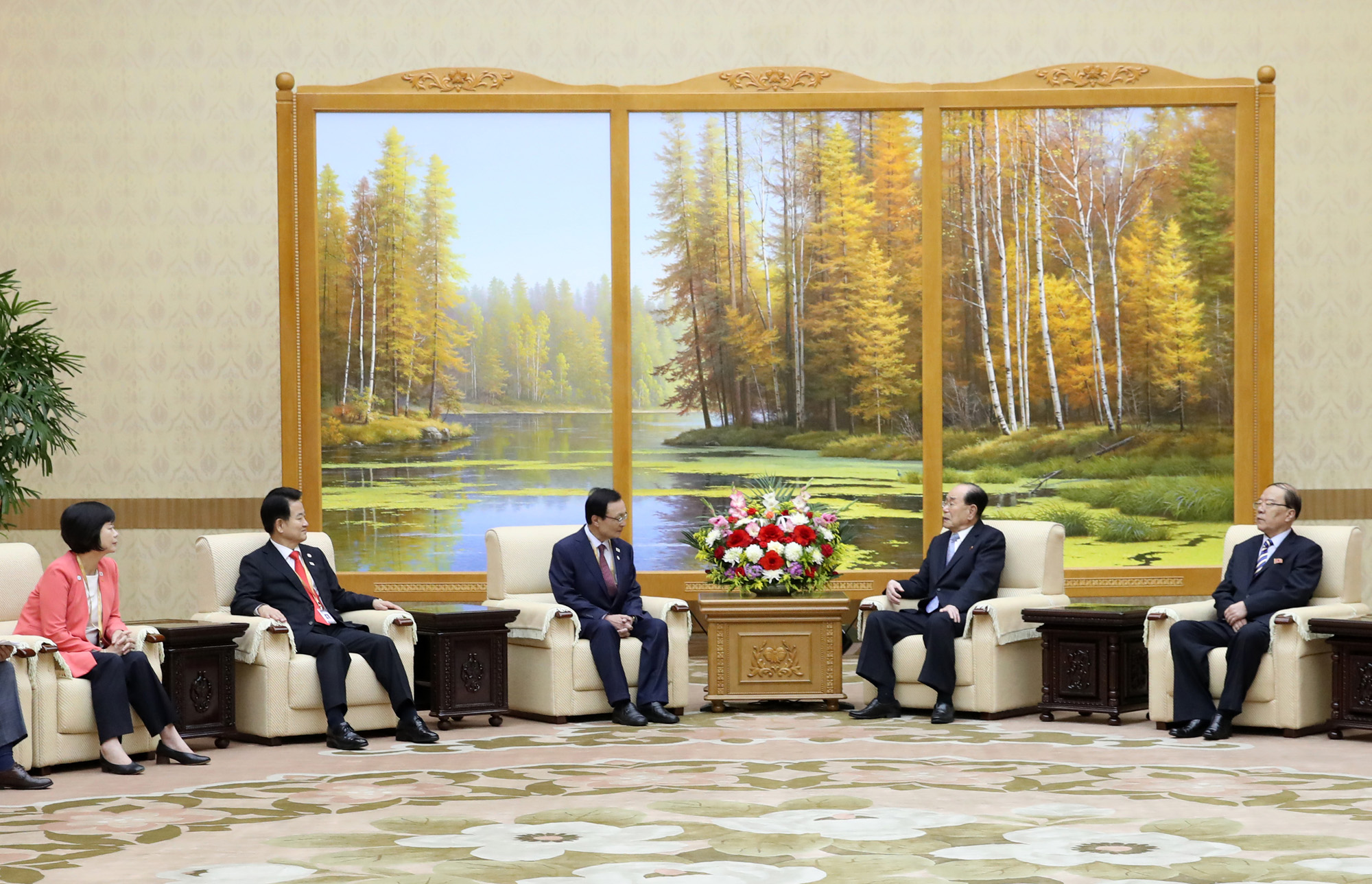 남북정상회담;북한;평양;여야3당대표;김영남;최고인민회의