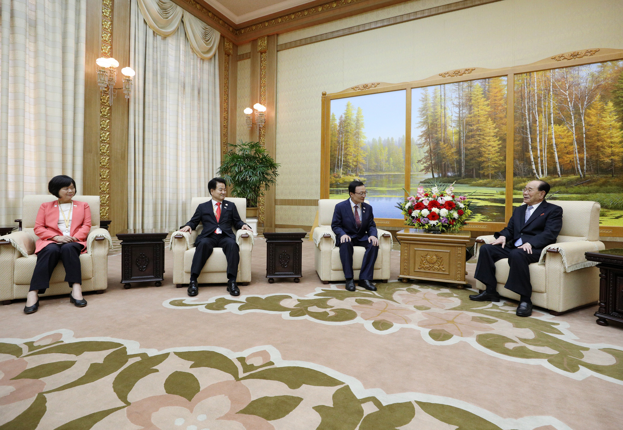 남북정상회담;북한;평양;여야3당대표;김영남;최고인민회의