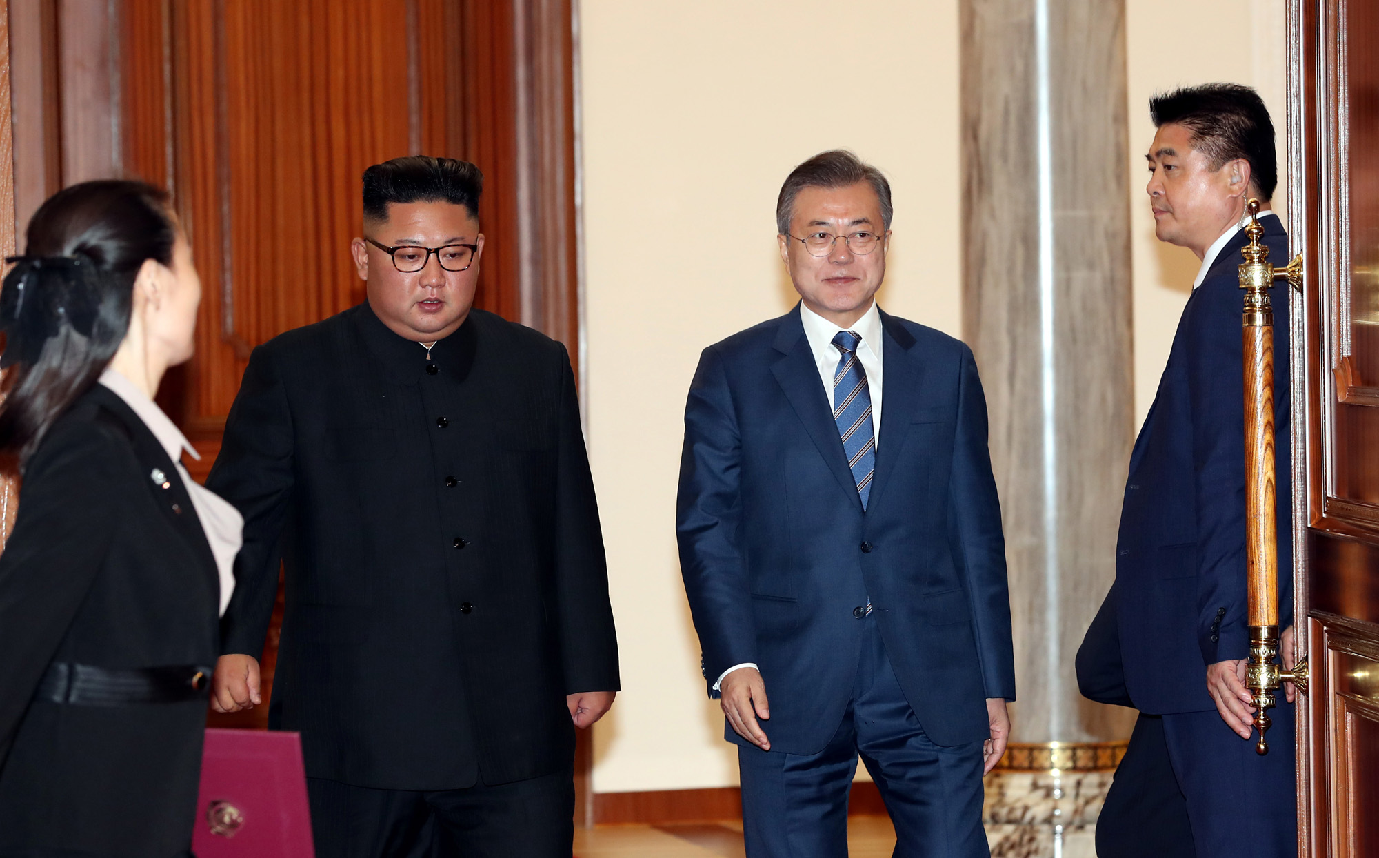 남북정상회담;평양;순안공항;김정은;문재인;3차남북정상회담